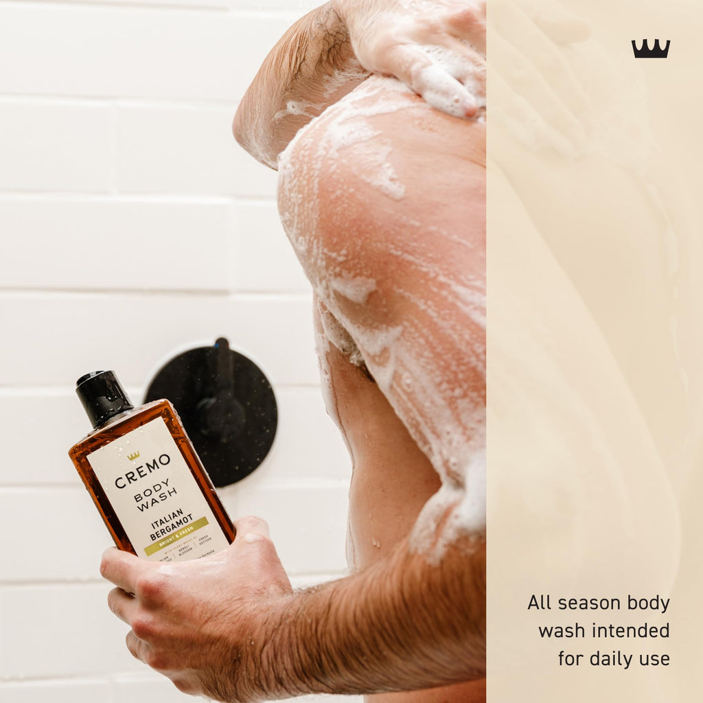 Cremo Body Wash for Men, Rich-Lathering Italian Bergamot, 16 Fl Oz - FENGGESTORE20