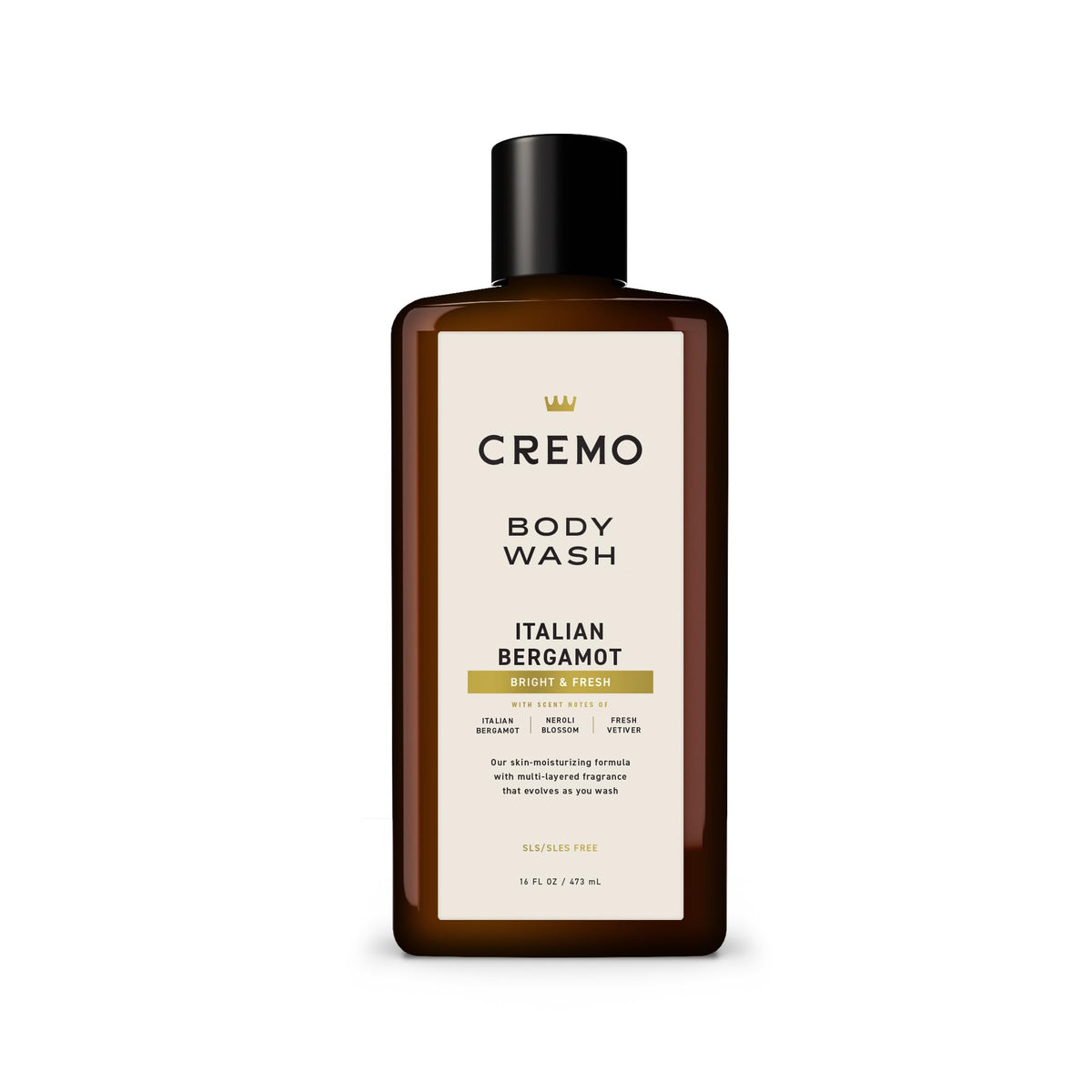 Cremo Body Wash for Men, Rich-Lathering Italian Bergamot, 16 Fl Oz - FENGGESTORE20