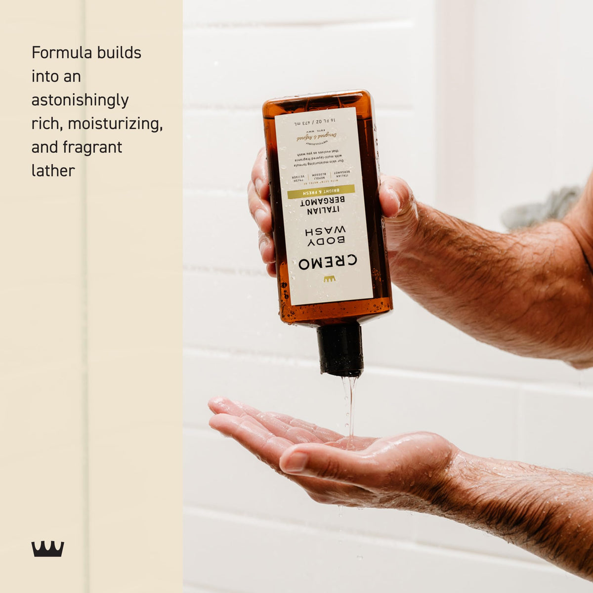 Cremo Body Wash for Men, Rich-Lathering Italian Bergamot, 16 Fl Oz - FENGGESTORE20
