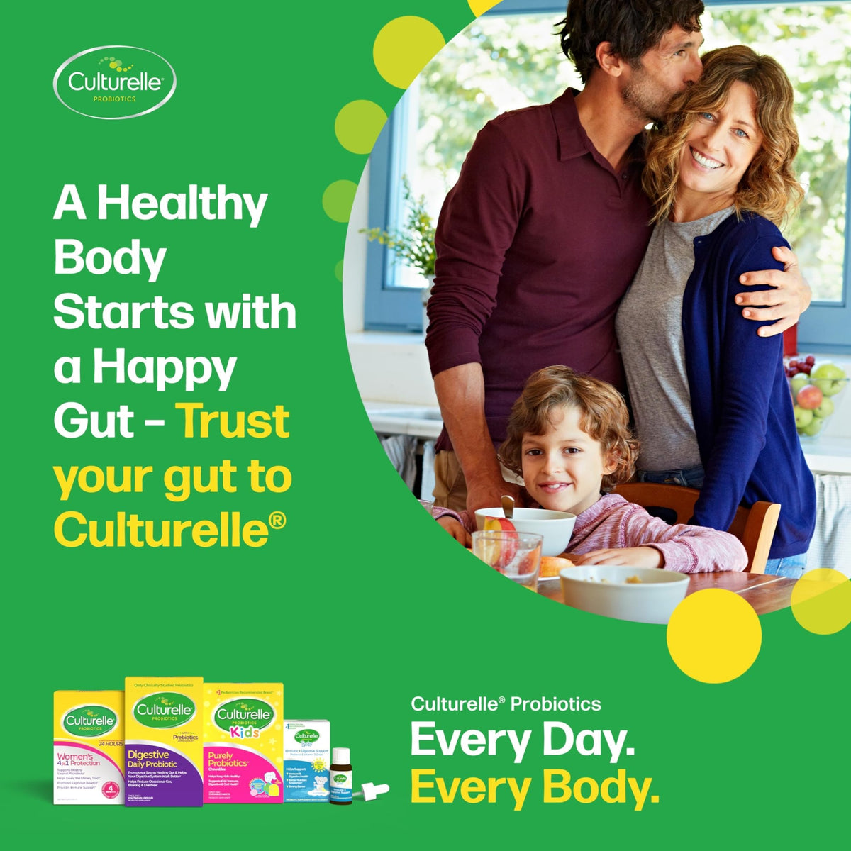 Culturelle 4-in-1 Probiotics for Women, Daily Probiotic & Prebiotic Supplement to Support Vaginal Health, Digestive Health, Immune Health - FENGGESTORE20