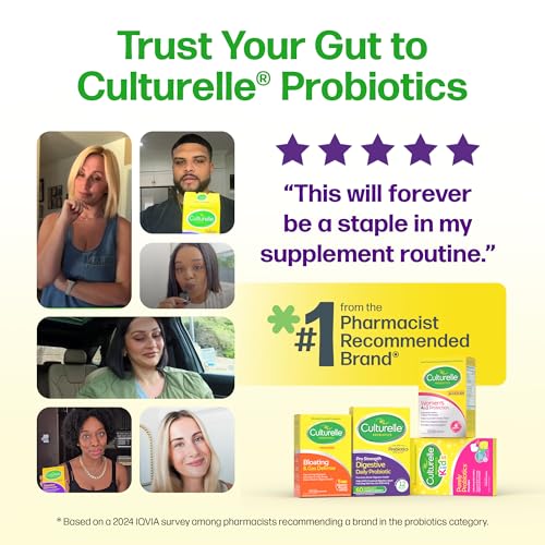 Culturelle Pro Strength Daily Probiotics For Digestive Health (2 Month Supply) with Prebiotics for Women & Men, Supports Occasional Diarrhea - FENGGESTORE20
