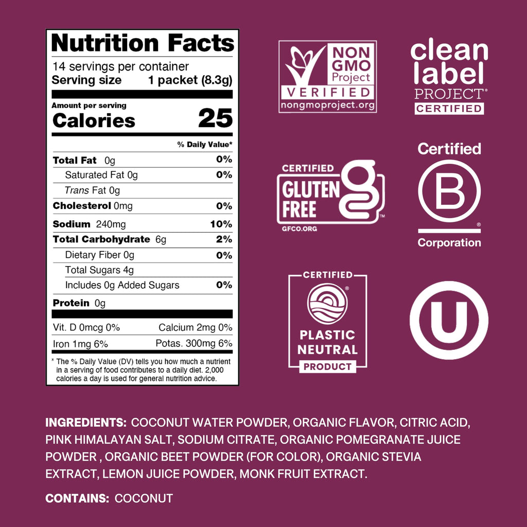 Cure Hydration | Plant-Based Electrolyte Drink Mix | No Added Sugar | FSA-HSA | Dehydration Relief Powder Made with Coconut Water | Non-GMO | Vegan - FENGGESTORE20