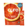 Cure Hydration | Plant-Based Electrolyte Drink Mix | No Added Sugar | FSA-HSA | Dehydration Relief Powder Made with Coconut Water | Non-GMO | Vegan | Pouch of 14 Packets - Blood Orange - FENGGESTORE20