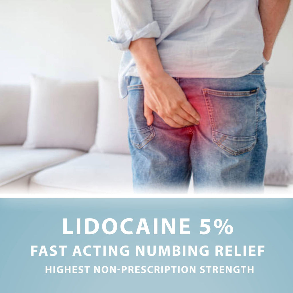 Curist 5% Lidocaine Numbing Cream - 6 oz (170 g) XL Tube - Soothing Numbing Cream for Temporary Discomfort, Itching, and Burning from Hemorrhoids Lidocaine 5% (1 Pack - 6 oz Tube) - FENGGESTORE20