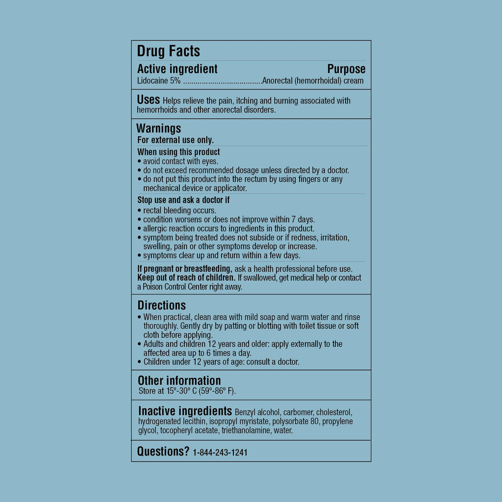 Curist 5% Lidocaine Numbing Cream - 6 oz (170 g) XL Tube - Soothing Numbing Cream for Temporary Discomfort, Itching, and Burning from Hemorrhoids Lidocaine 5% (1 Pack - 6 oz Tube) - FENGGESTORE20