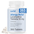 Curist Loratadine 10mg 365 Count - All Day Non Drowsy Allergy Medicine - 24 Hour Antihistamine Tablets for Runny Nose, Itchy Eyes, & Sneezing - Indoor & Outdoor Allergy Medicine for Adults - FENGGESTORE20