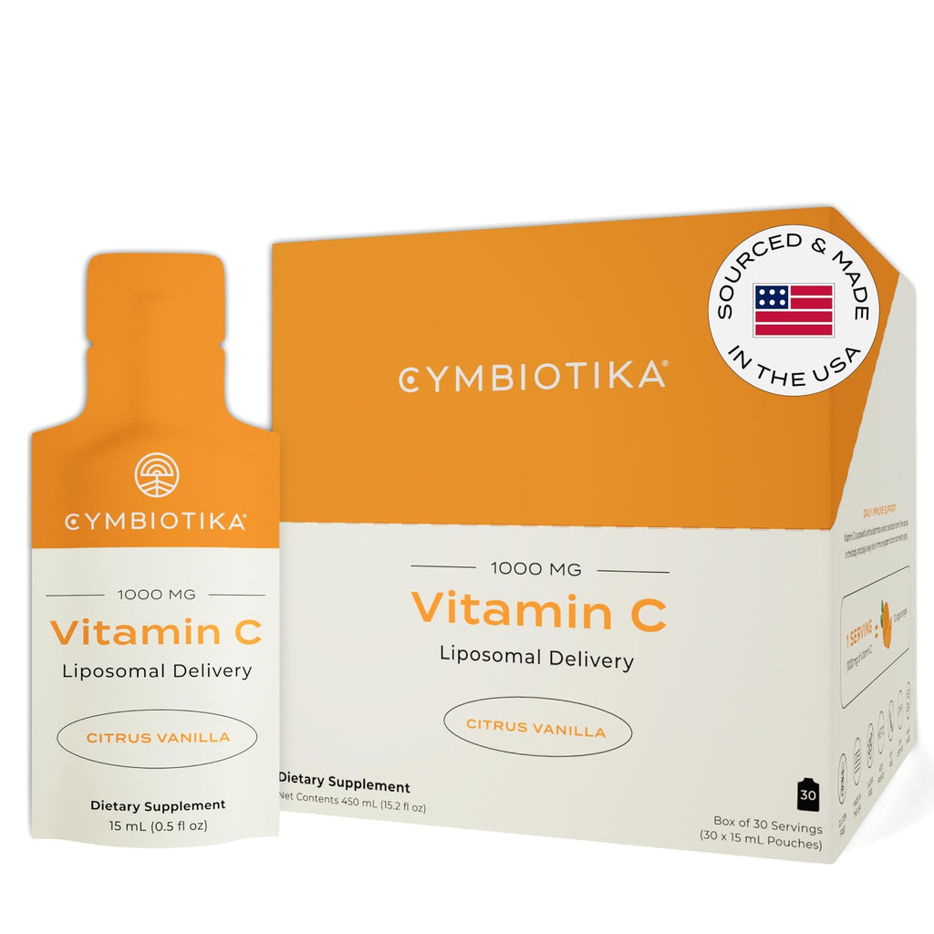 CYMBIOTIKA Vitamin C Individual Packets, Liposomal Delivery, Supplement for Immune Support, Collagen Boost, & Healthy Aging - FENGGESTORE20