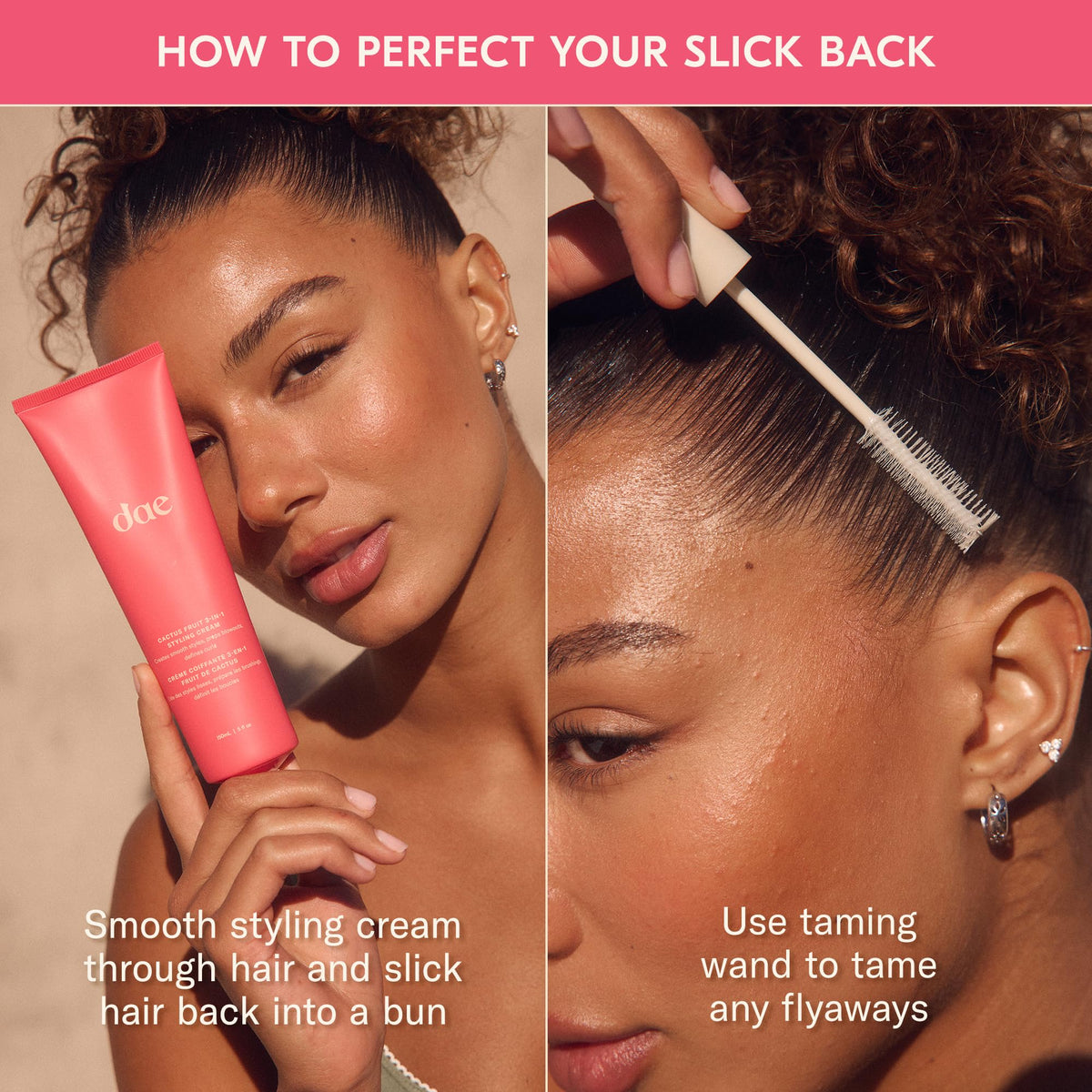 DAE Cactus Fruit 3-In-1 Styling Cream - Smooth Styles, Prep Shiny Blowouts, Defines Curls (5 oz.) - FENGGESTORE20