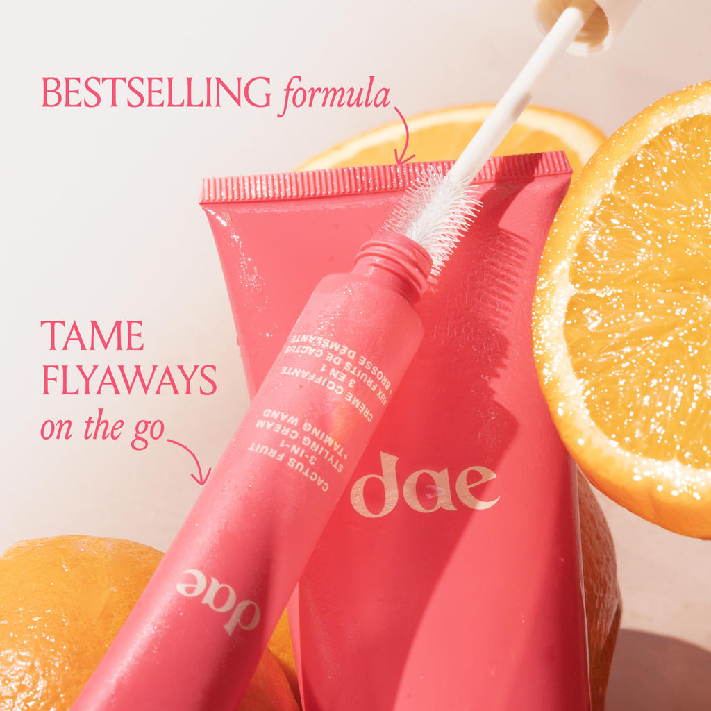 DAE Cactus Fruit 3-In-1 Styling Cream & Taming Wand - Tame Flyaways, Smooth Frizz, Style Edges (0.6 oz.) - FENGGESTORE20
