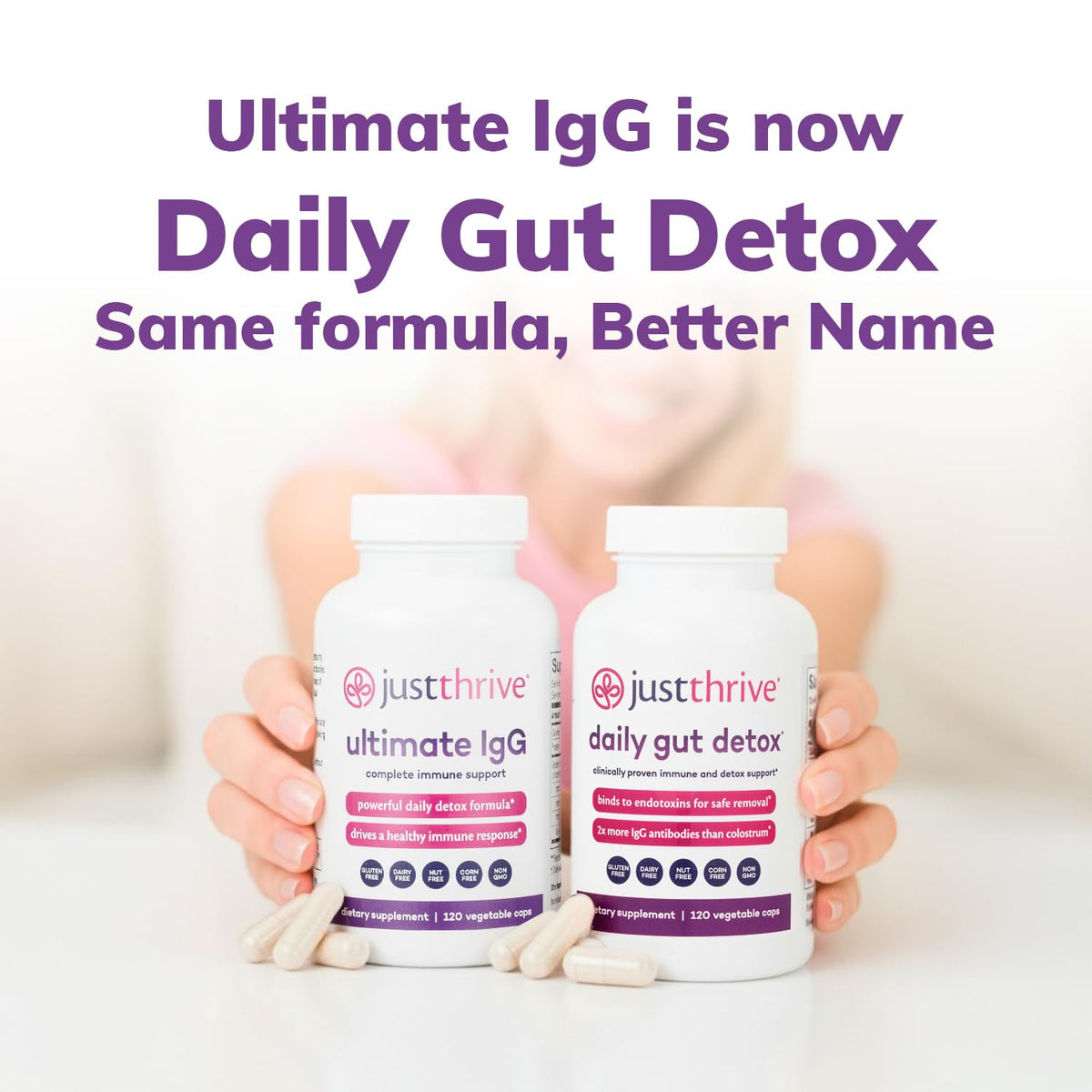 Daily Gut Detox - Ultra-Concentrated Detox & Immune Support Supplement with IgG Antibodies - Promotes Gut Health, Detoxification & Balanced Immune Response - FENGGESTORE20