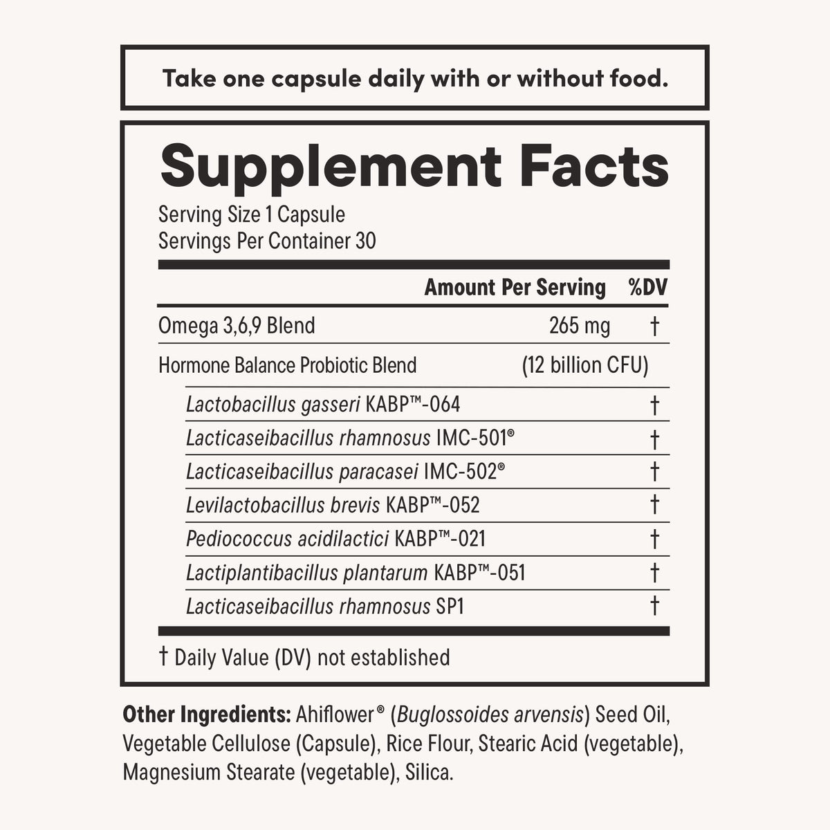 Daily Nouri Hormone Balance Probiotics for Women | Hormone Balance for Women | PMS, Hormonal Acne, & Bloating Support | 7 Clinically Studied Strains + Omega | 30-Day Supply - FENGGESTORE20