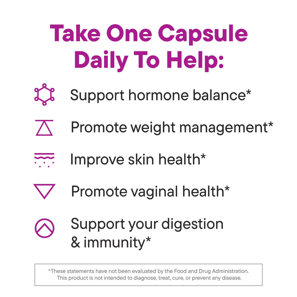 Daily Nouri Hormone Balance Probiotics for Women | Hormone Balance for Women | PMS, Hormonal Acne, & Bloating Support | 7 Clinically Studied Strains + Omega | 30-Day Supply - FENGGESTORE20