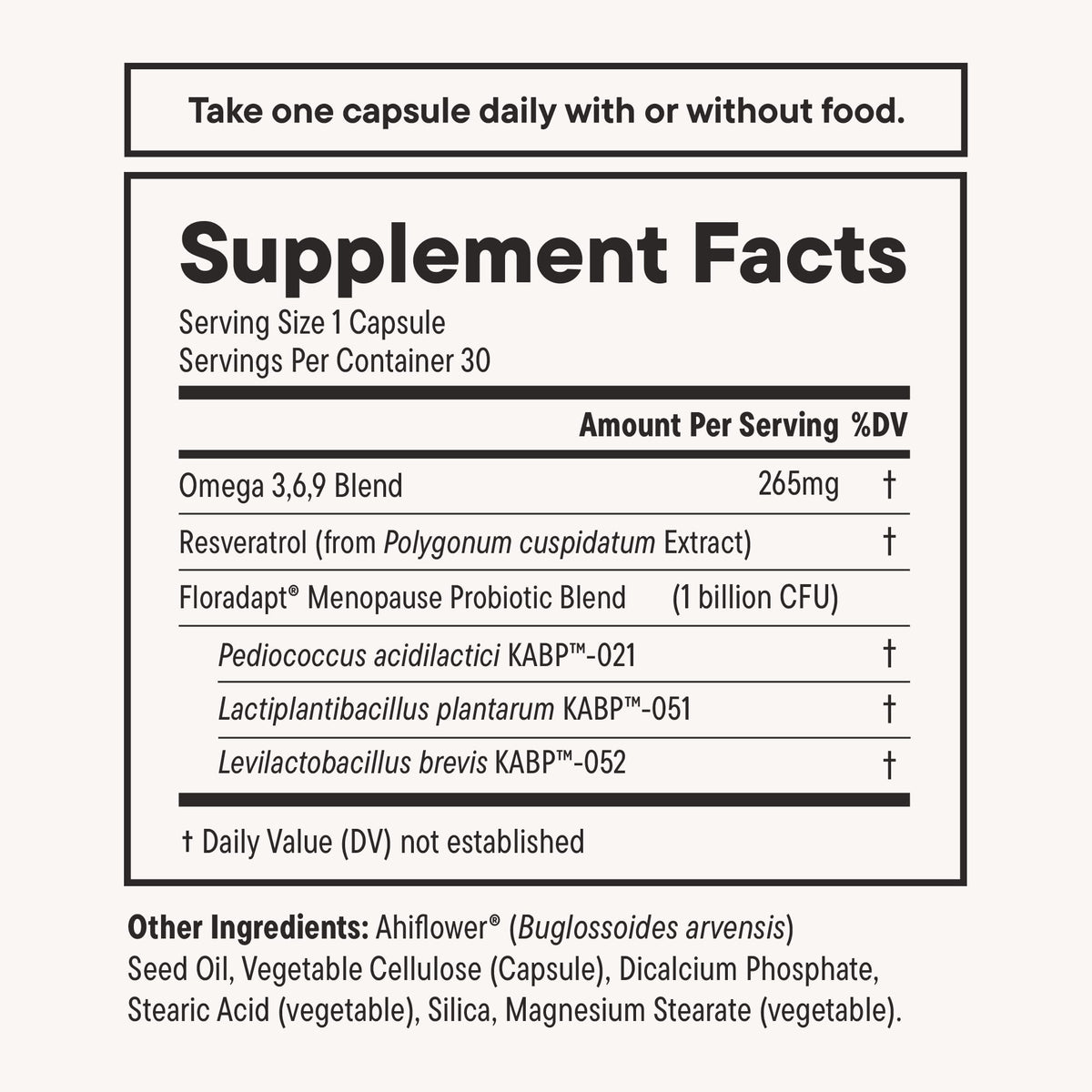 Daily Nouri Menopause Probiotics for Women | Hormonal Balance, Hot Flashes, Night Sweats & Gut Health | 3 Clinically Studied Strains - FENGGESTORE20