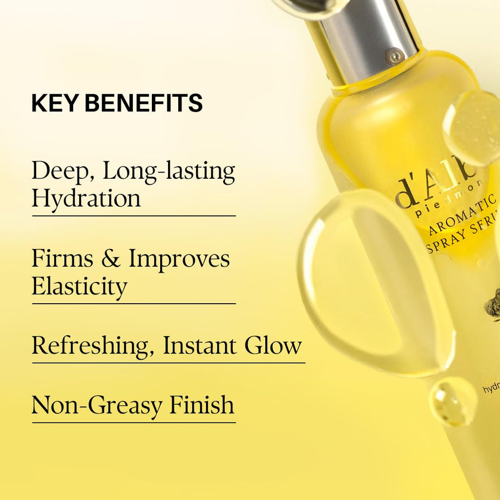d'alba Piedmont Italian White Truffle First Aromatic Spray Serum, Fragrant VEGAN Glowy Antioxidant Face Mist - FENGGESTORE20