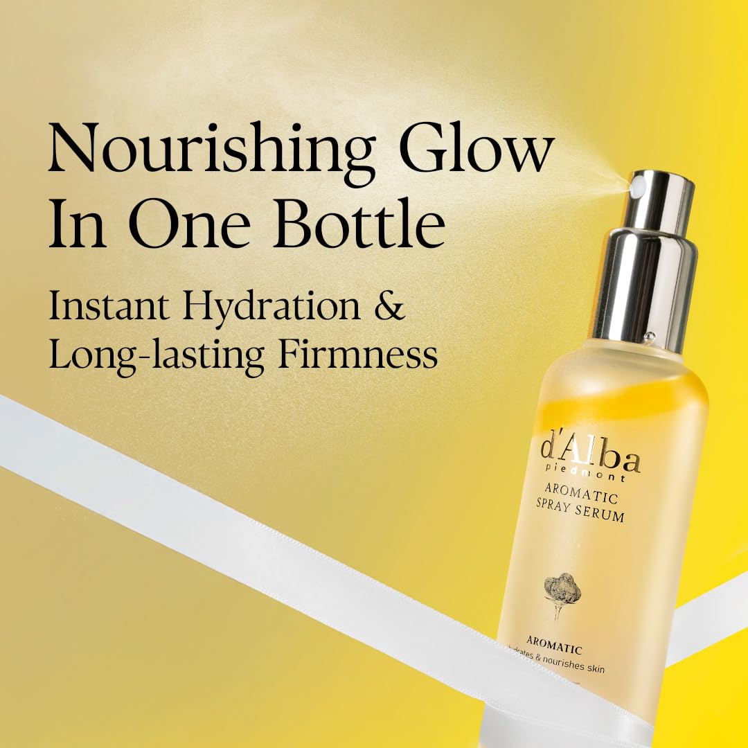 d'alba Piedmont Italian White Truffle First Aromatic Spray Serum, Fragrant VEGAN Glowy Antioxidant Face Mist - FENGGESTORE20