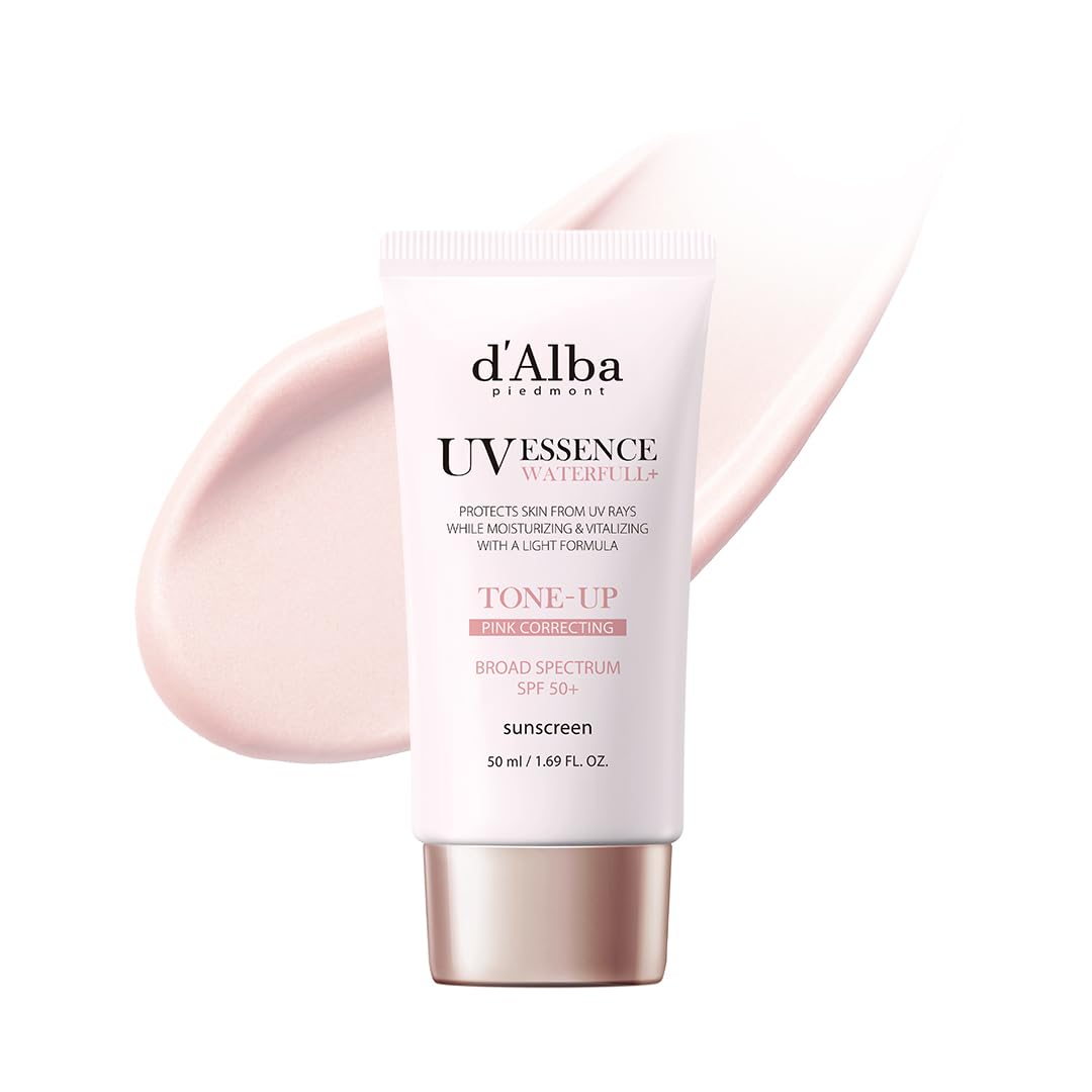 d'alba Piedmont Waterfull Tone-Up Sunscreen Serum BROAD SPECTRUM SPF 50 + Korean Sunscreen for Face, All Skin Tones (1.69 fl.oz.) - FENGGESTORE20