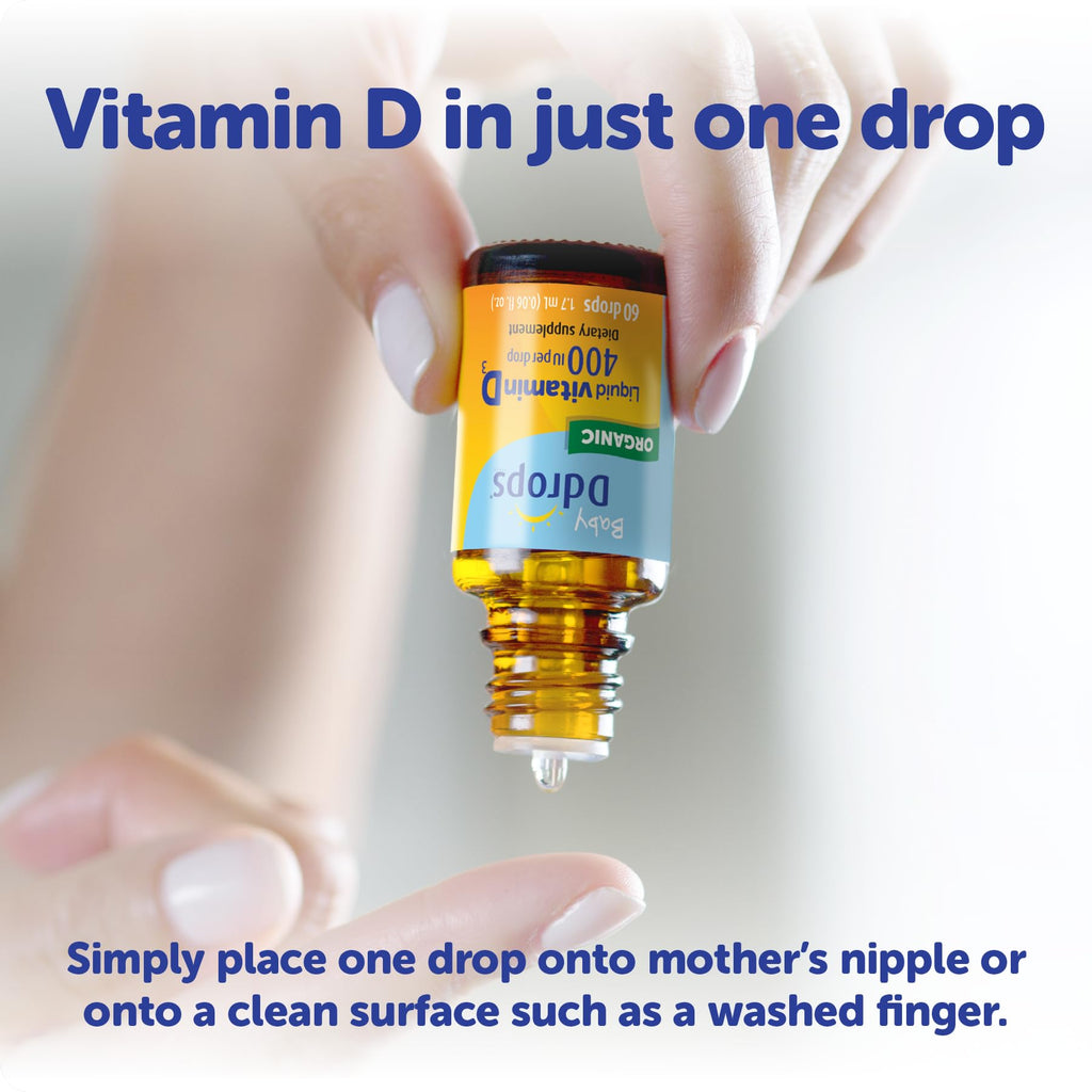 Ddrops Baby 400 IU, Vitamin D, 60 Drops 1.7mL (0.06 Fl. Oz (Pack of 1)) - FENGGESTORE20