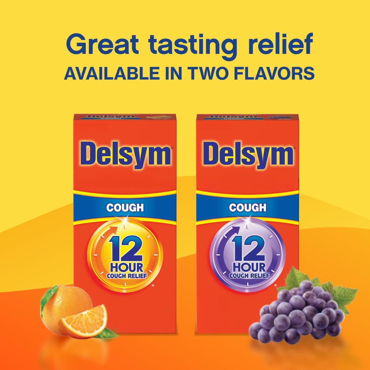Delsym 12 Hour Cough Medicine for Adults, Powerful Relief for 12 Hours, Cough Suppressant Liquid with Extended-Release Dextromethorphan, Orange Flavor Liquid Cough Syrup, 5 Fl Oz (Pack of 1) - FENGGESTORE20