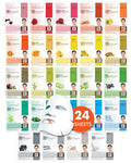DERMAL 24 Combo Pack Made in Korea Facial Mask – 20+ Years of K-Beauty Experience, - FENGGESTORE20