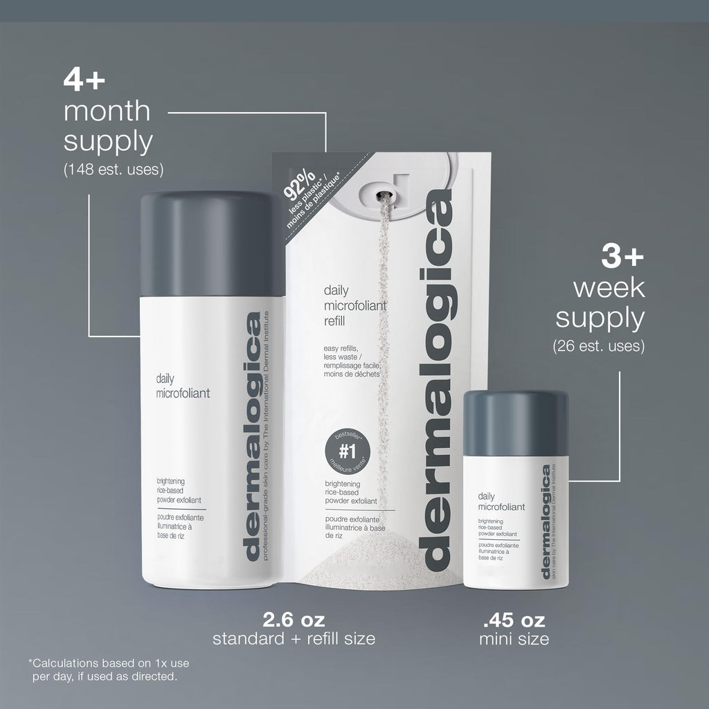 Dermalogica Daily Microfoliant, Face Exfoliator Scrub Powder with Salicylic Acid and Papaya - FENGGESTORE20