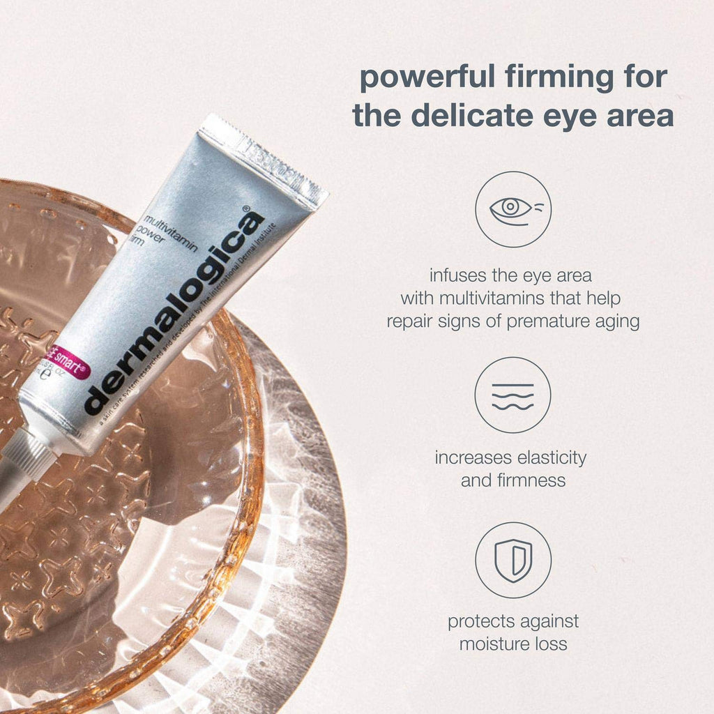 Dermalogica Multivitamin Power Firm Eye Cream with Antioxidant Vitamins, Anti-Aging Wrinkle Firming - FENGGESTORE20