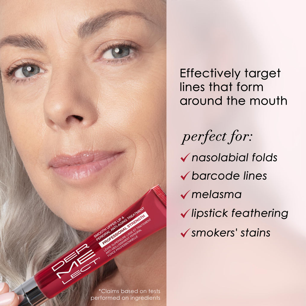 Dermelect Smooth Upper Lip & Perioral Anti-Aging Treatment - Professional Strength 15ml - FENGGESTORE20