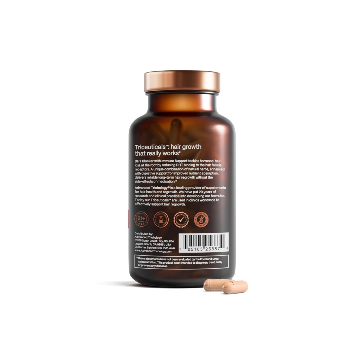 DHT Blocker - Hair Growth Supplement for Genetic Thinning for Men and Women | Approved* by American Hair Loss Association | Guaranteed, Backed by 20 Years - FENGGESTORE20