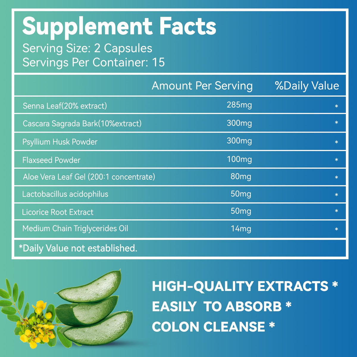 DIATMOON Gut Cleanse Capsules, Gut and Colon Support, Detox & Cleanse, for 15 Days, Non-GMOs, Non-Gluten, Vegan, Colon Cleanse Supplement, 30 Count - FENGGESTORE20