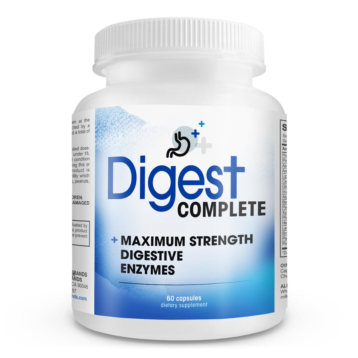 Digest Complete 2-in-1 Probiotic Digestive Enzymes, 60 Capsules - FENGGESTORE20