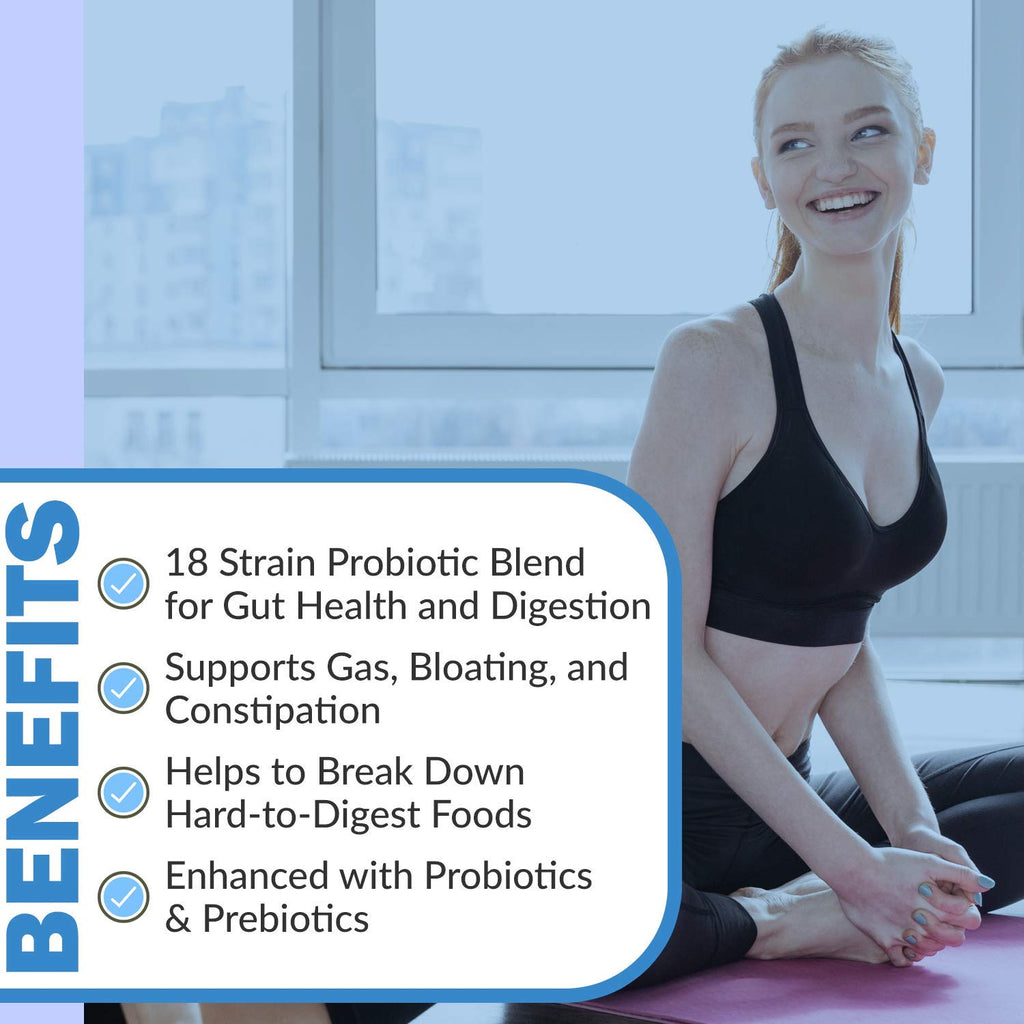 Digest Complete 2-in-1 Probiotic Digestive Enzymes, 60 Capsules - FENGGESTORE20