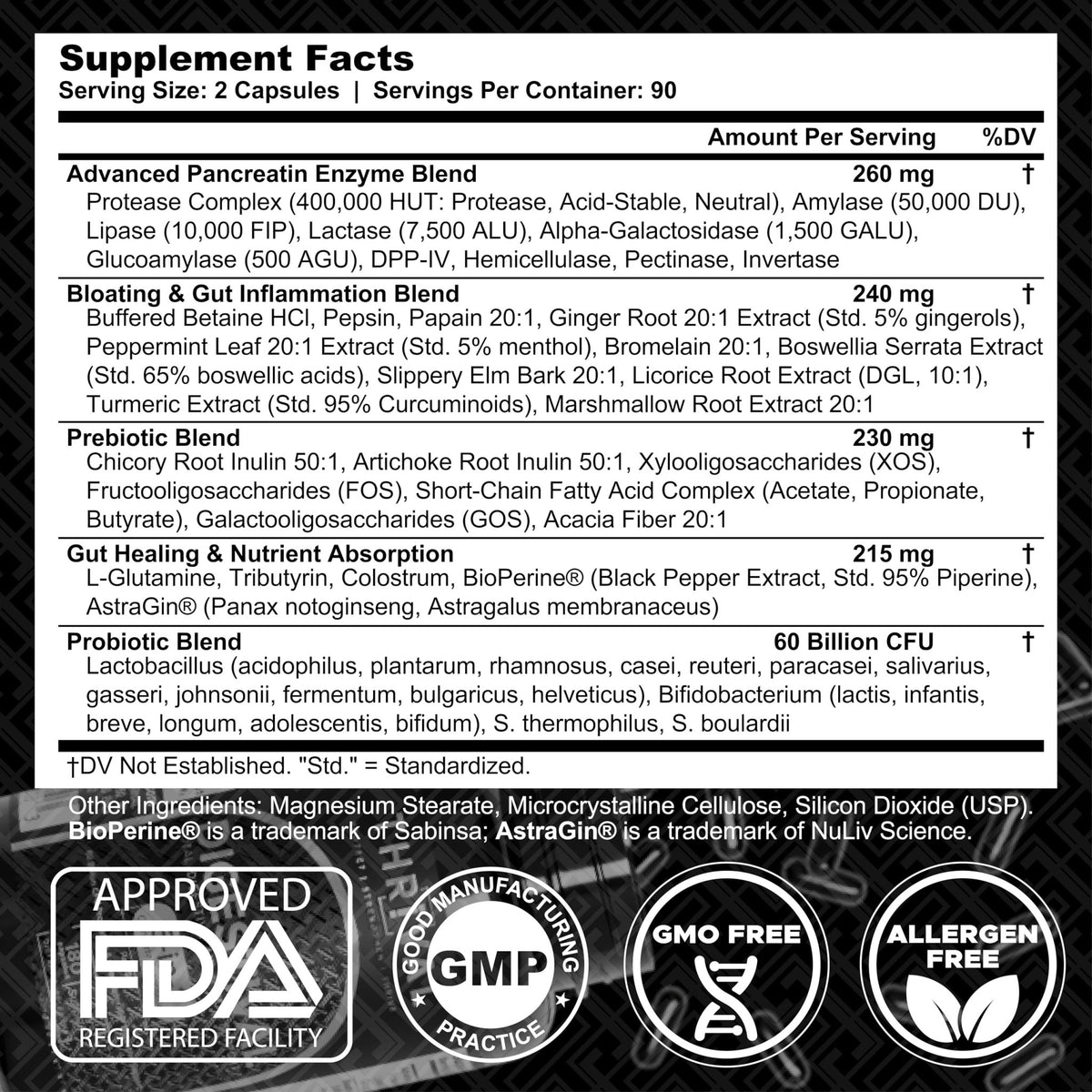 DIGESTIVAL 5-in-1 Gut Health Formula: Probiotics, Prebiotics, Enzymes, Gut Healing & Bloat Relief with 53 Ingredients, 60 Billion CFU, and Advanced Support for IBS, - FENGGESTORE20