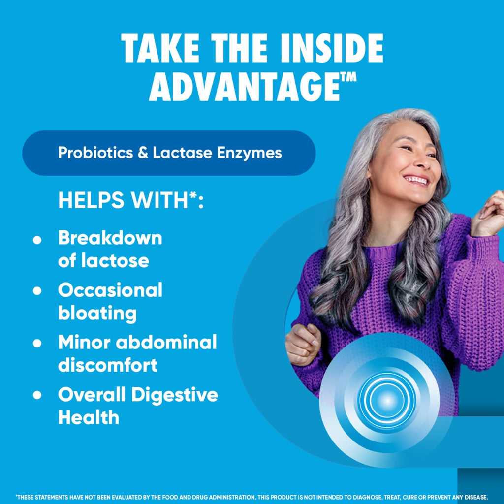 Digestive Advantage Lactose Defense Capsules (96 Count In A Box), Helps Breaks Down Lactose and Defend Against Digestive Upset - FENGGESTORE20