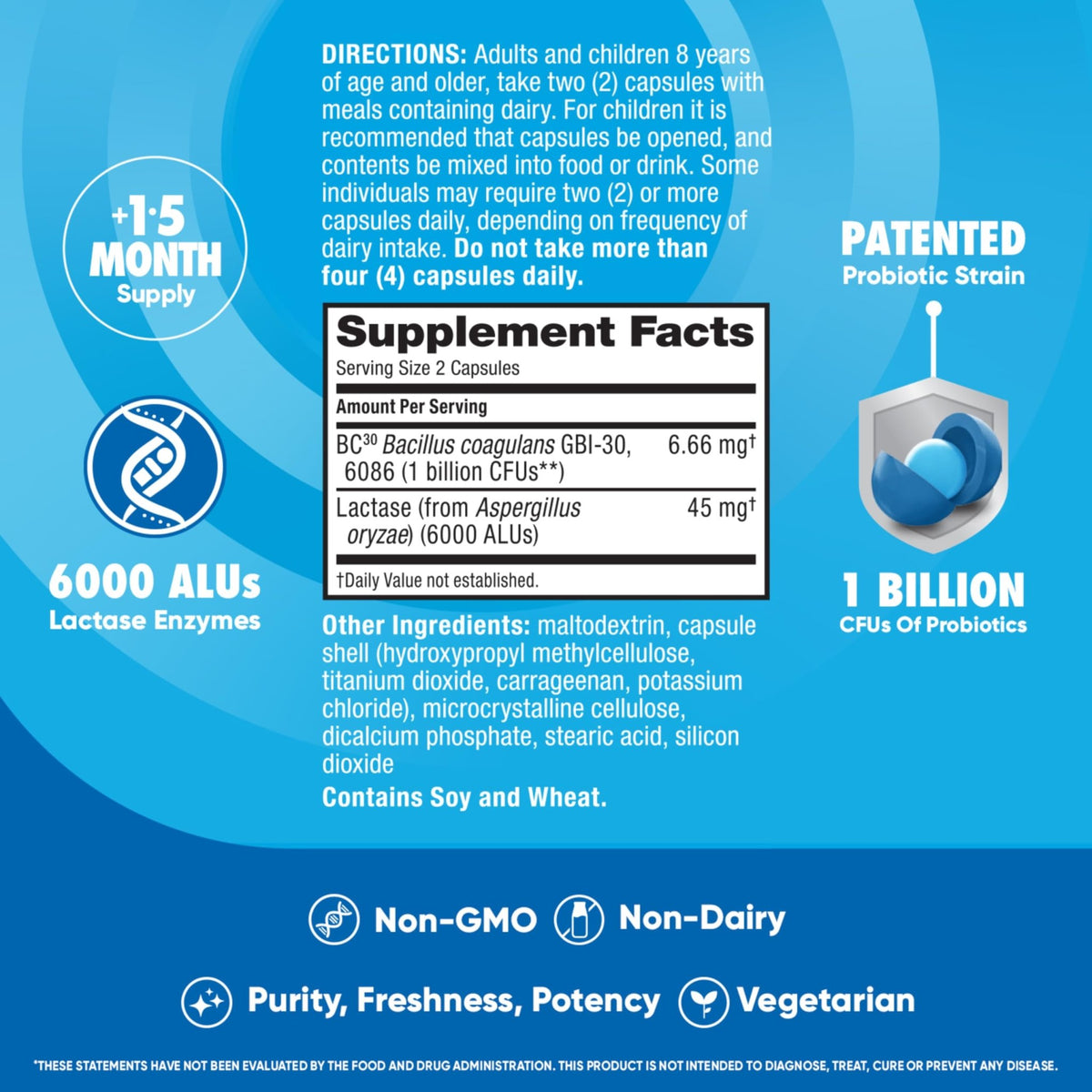 Digestive Advantage Lactose Defense Capsules (96 Count In A Box), Helps Breaks Down Lactose and Defend Against Digestive Upset - FENGGESTORE20
