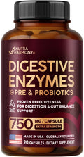 Digestive Enzymes for Women - Multi Digestive Enzymes | Papaya | Bromelain | Probiotic & Prebiotics - Gut & Digestion Support, Bloating Relief - Vegan, Lab Tested - FENGGESTORE20