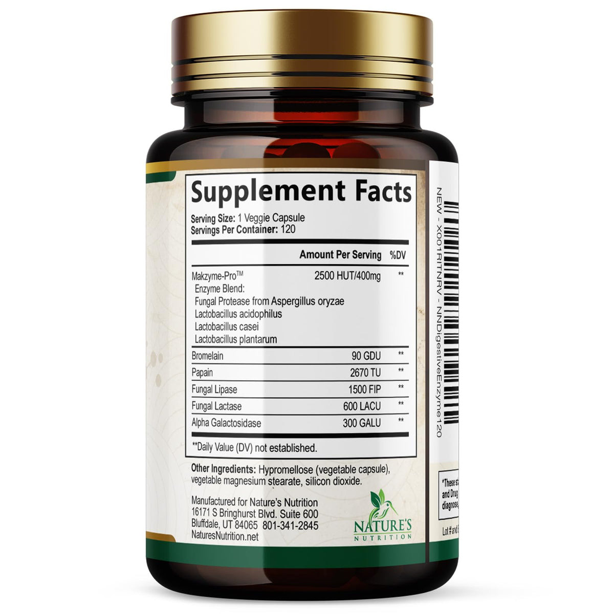 Digestive Enzymes - Super Digestive Multi Enzyme Complex for Bloating & Gut Health Support with Bromelain, Papain, Probiotics & Prebiotics - Digestion Health - FENGGESTORE20