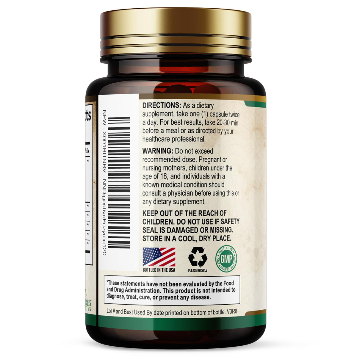 Digestive Enzymes - Super Digestive Multi Enzyme Complex for Bloating & Gut Health Support with Bromelain, Papain, Probiotics & Prebiotics - Digestion Health - FENGGESTORE20