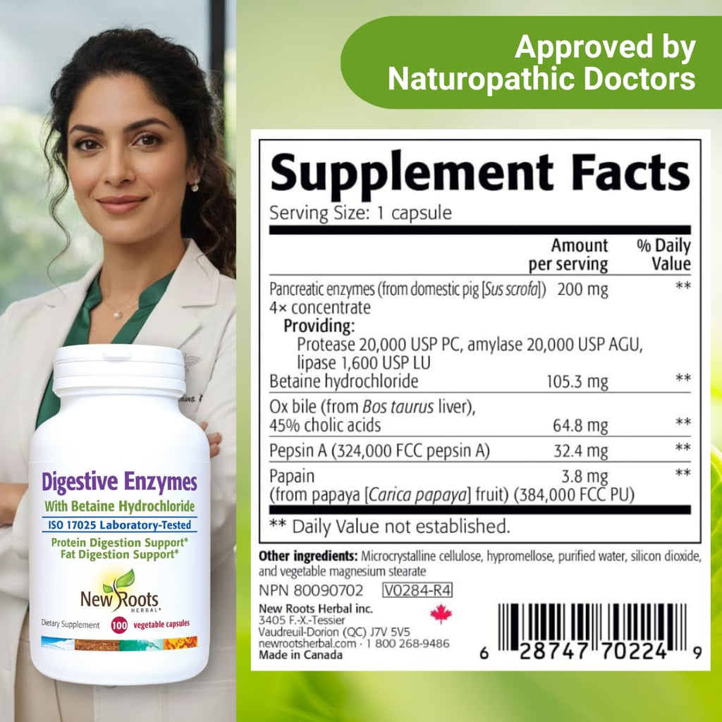 Digestive Enzymes with Ox Bile and Betaine HCl (100 Caps) Ox Bile Supplements for No Gallbladder with Papain & Pepsin A | Pancrease Cleanse & Detox - FENGGESTORE20