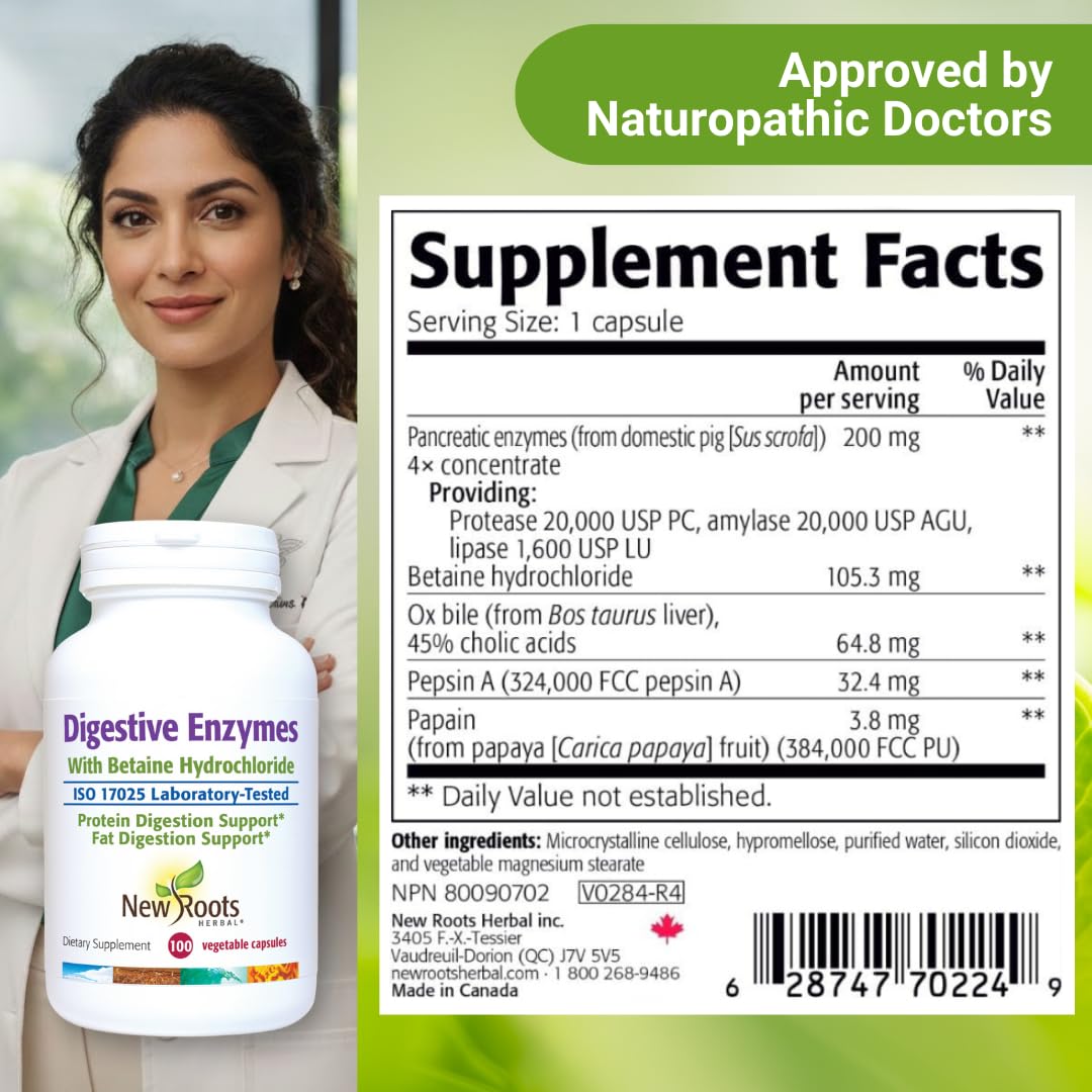 Digestive Enzymes with Ox Bile and Betaine HCl (100 Caps) Ox Bile Supplements for No Gallbladder with Papain & Pepsin A | Pancrease Cleanse & Detox - FENGGESTORE20