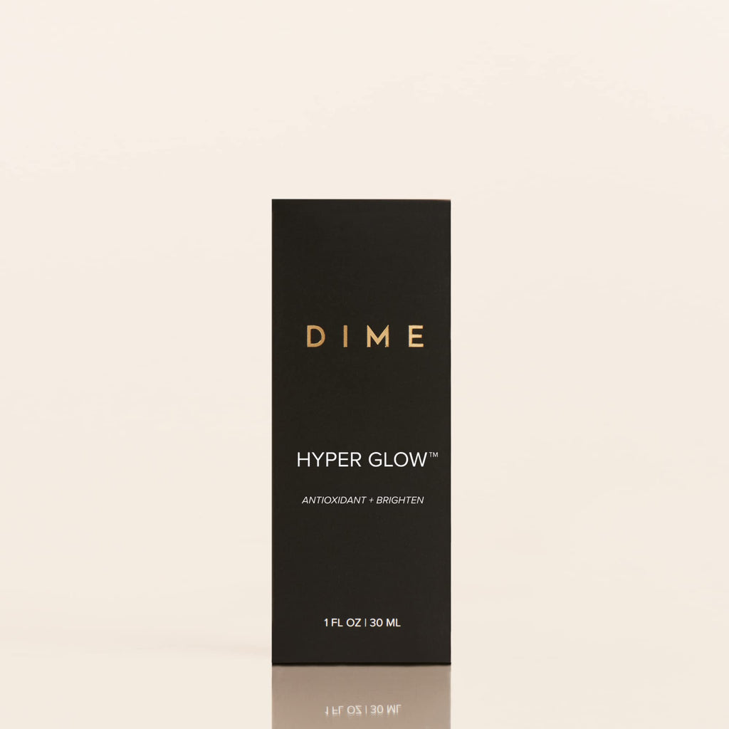 DIME Beauty Hyper Glow Vitamin C Face Serum for Dark Spots and Brightening with Ferulic Acid, Resveratrol and Hyaluronic Acid, - FENGGESTORE20