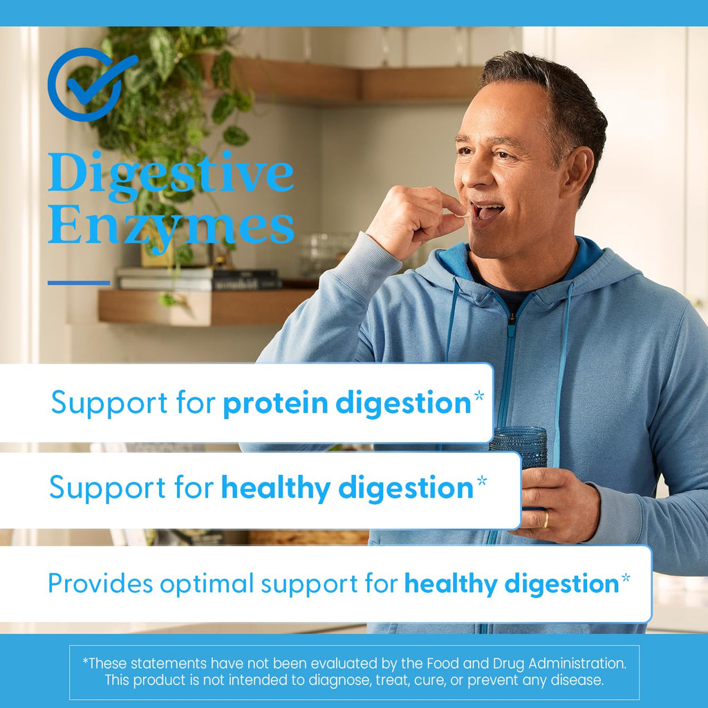 Doctor's Best Digestive Enzymes Supplement for Women & Men - Supports Gut Health, Digestion, & Overall Wellness, Formulated with Amylase, Super Enzyme Blend - FENGGESTORE20