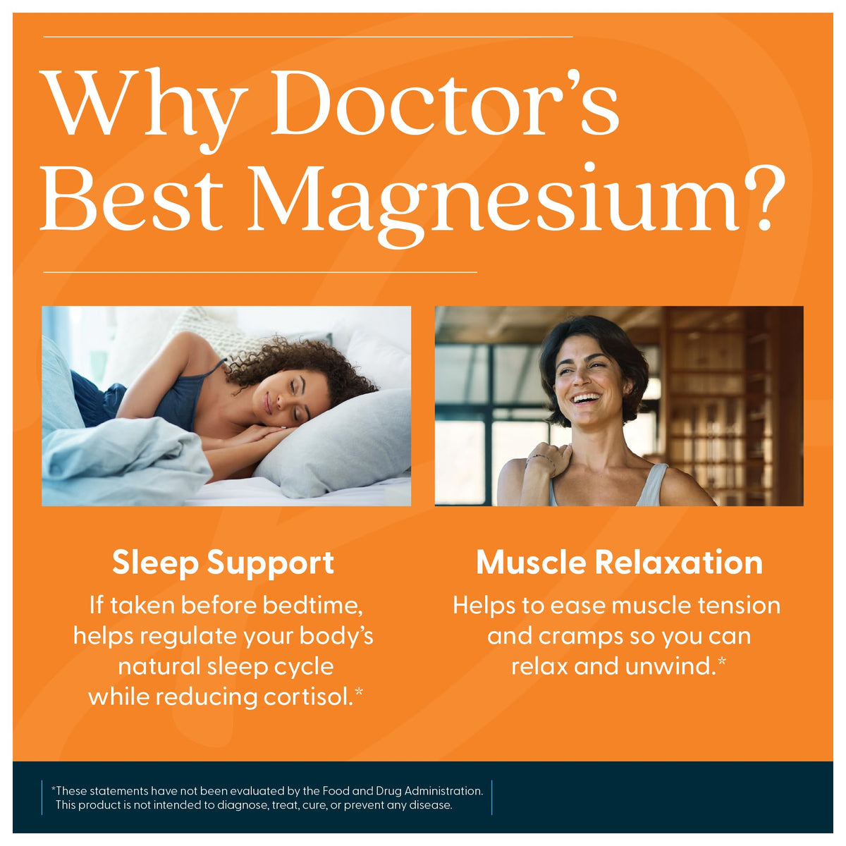 Doctor's Best High Absorption Magnesium Glycinate Lysinate Supplement for Sleep Support - Chelated Magnesium Tablets for Women & Men, 200mg per Serving - FENGGESTORE20