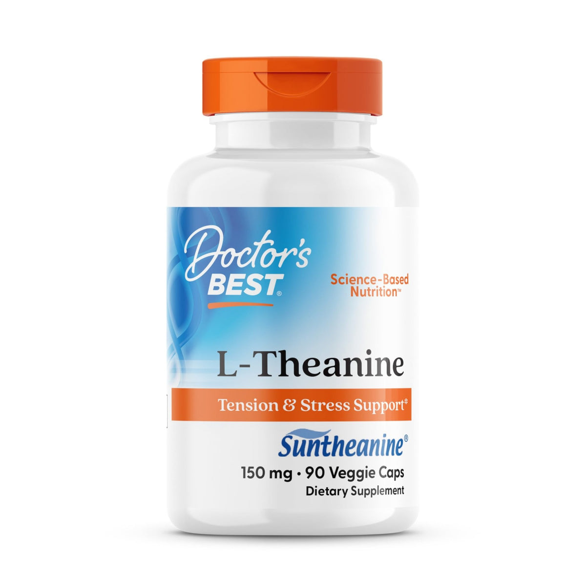 Doctor's Best L-Theanine Contains Suntheanine, Helps Reduce Stress & Sleep, Non-GMO, Gluten Free, Vegan, 150 mg (DRB-00197), 90 Count - FENGGESTORE20