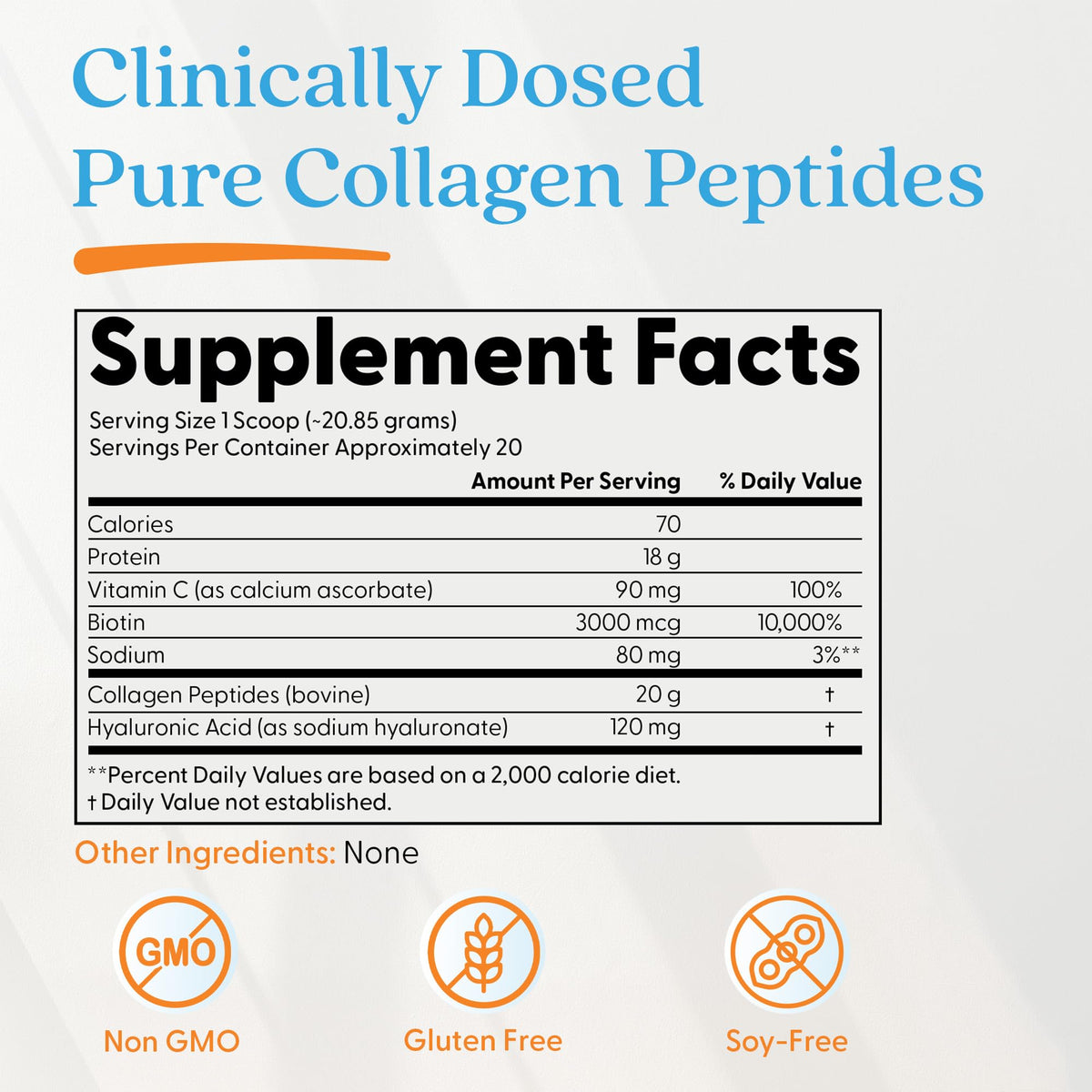 Doctor's BEST Pure Collagen Peptides w/Hyaluronic Acid - Collagen Powder Supplement for Women & Men, Unflavored, 18 g Protein & 90 mg Vitamin C per Serving, Supports Healthy Skin & Hair - 14.8 oz - FENGGESTORE20