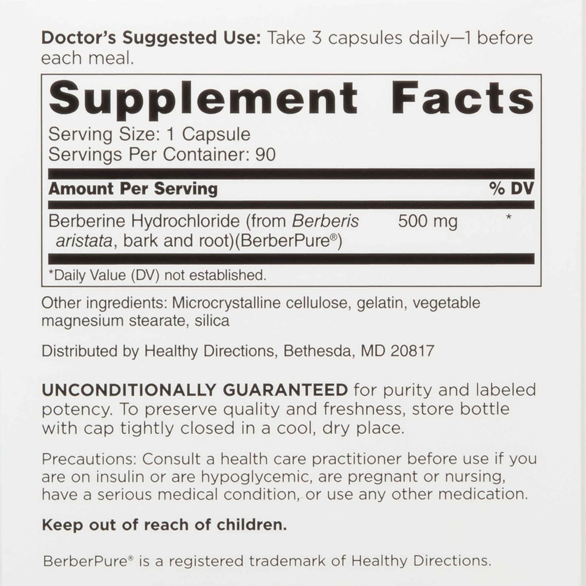 DOCTORS' PREFERRED Clinical Grade Supplement - Doctor Formulated | 1500 mg per Daily Serving | 90 Count - FENGGESTORE20