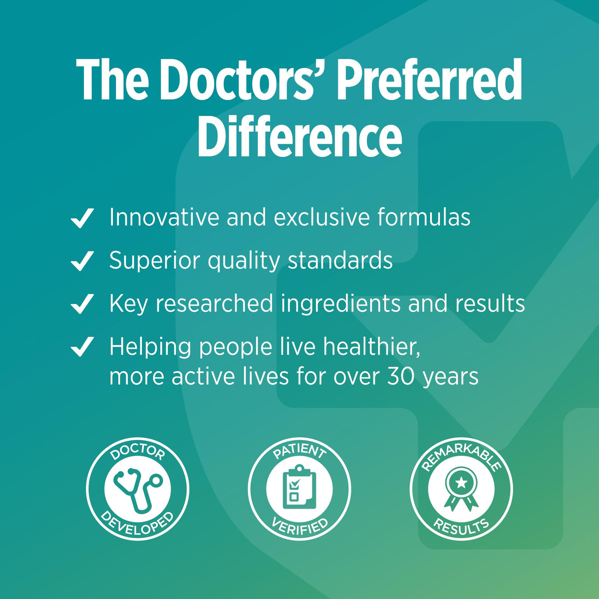 DOCTORS' PREFERRED Clinical Grade Supplement - Doctor Formulated | 1500 mg per Daily Serving | 90 Count - FENGGESTORE20