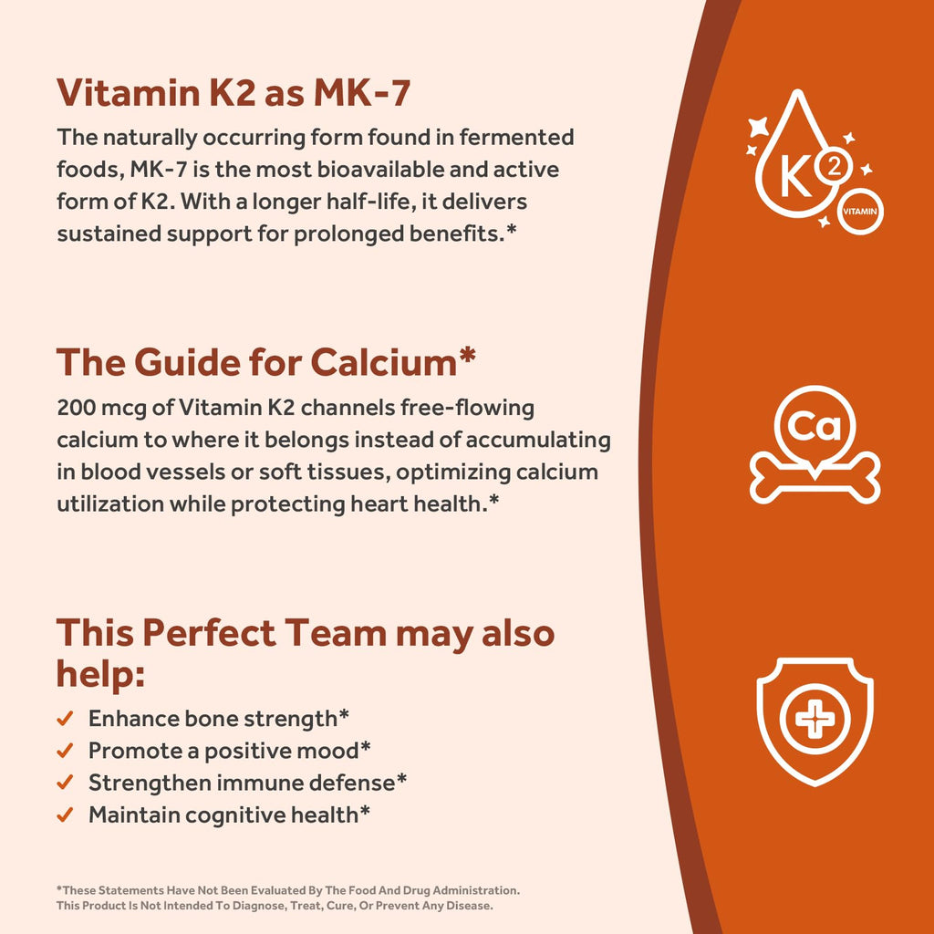 Doctor's Recipes Vitamin D3 K2, 10,000 IU, 200 mcg, MK-7, Strong Bone Density, Teeth, Immune, Heart Support, Energy, Calcium Absorption, - FENGGESTORE20