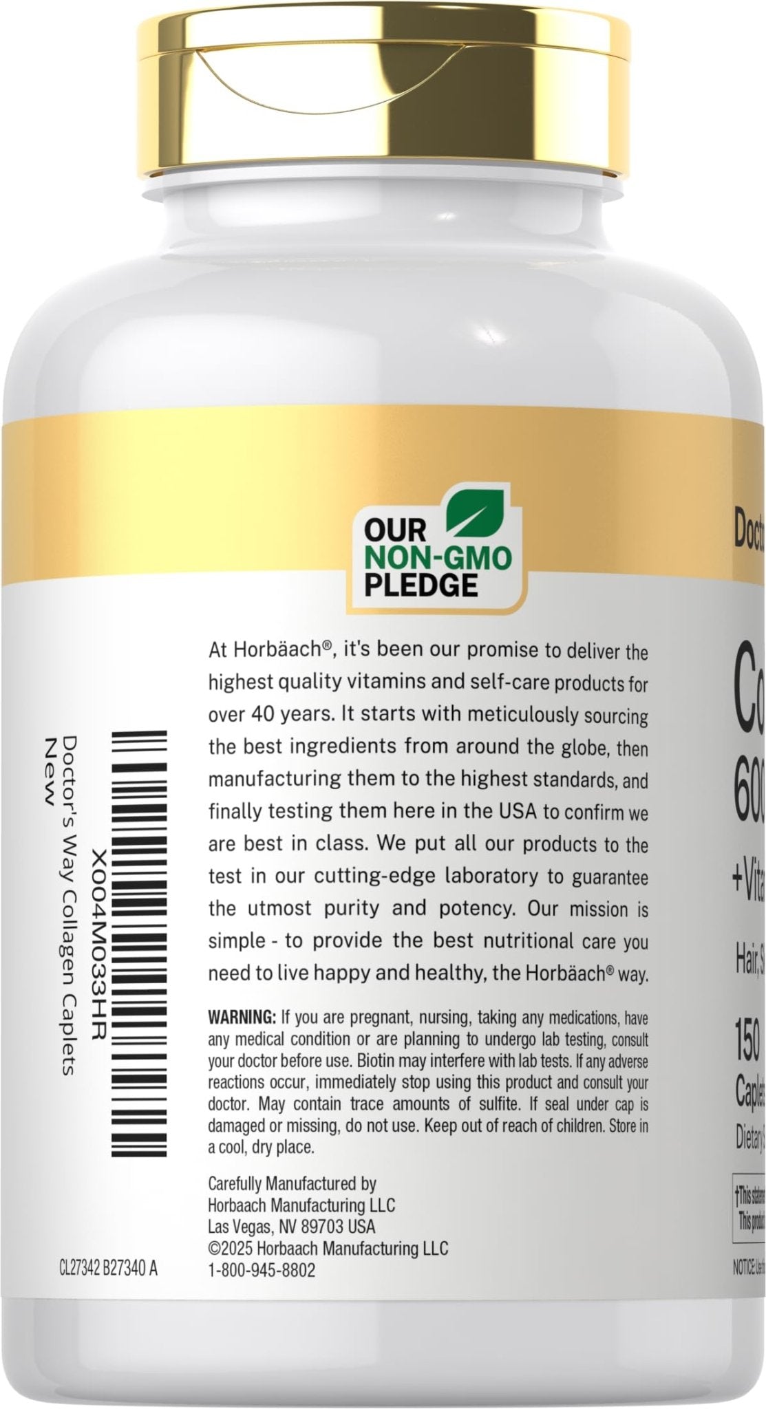 Doctor's Way Collagen Complex | 150 Caplets | with Vitamin C and Biotin | Non-GMO, Gluten Free Supplement - FENGGESTORE20