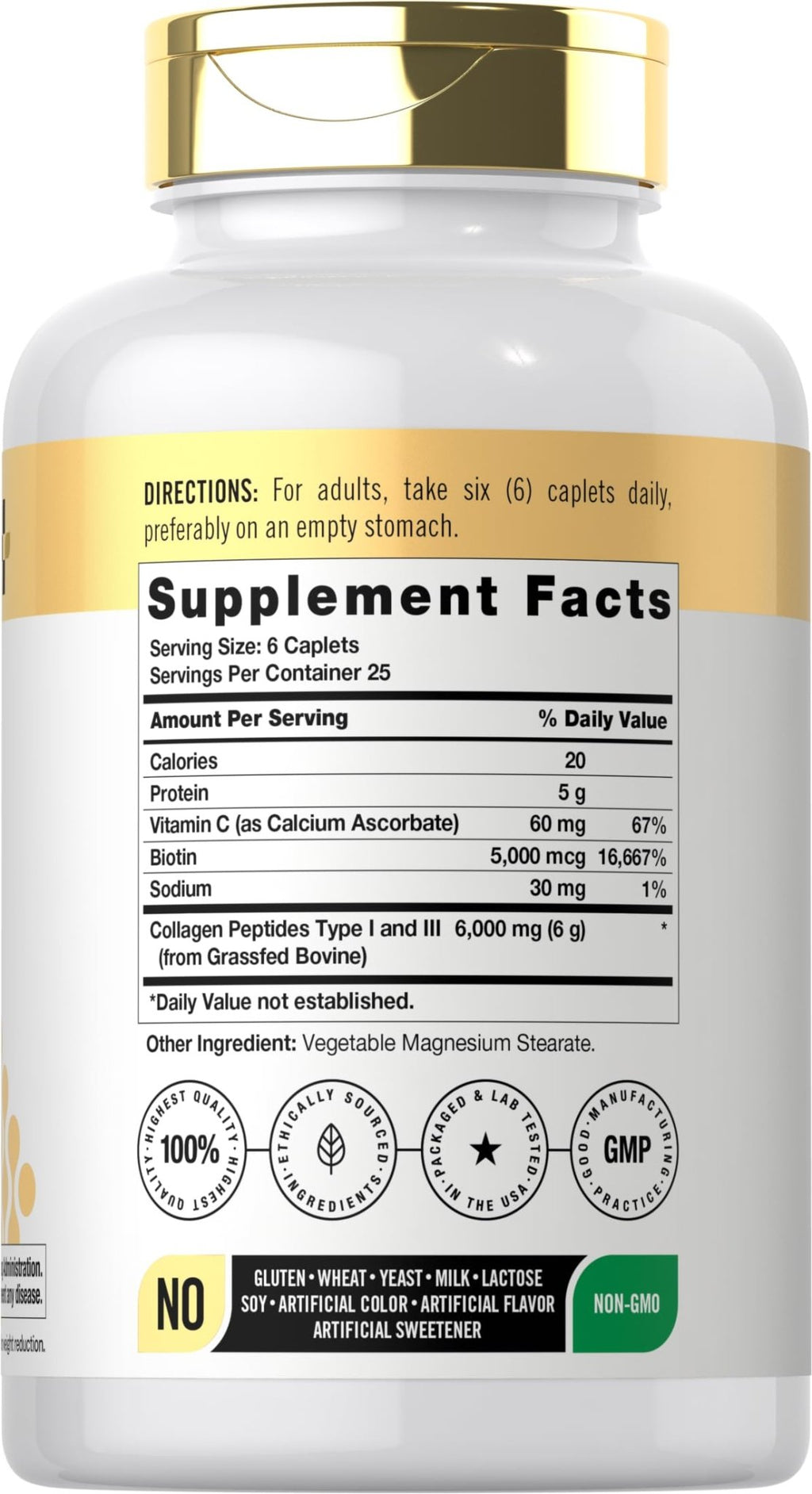 Doctor's Way Collagen Complex | 150 Caplets | with Vitamin C and Biotin | Non-GMO, Gluten Free Supplement - FENGGESTORE20