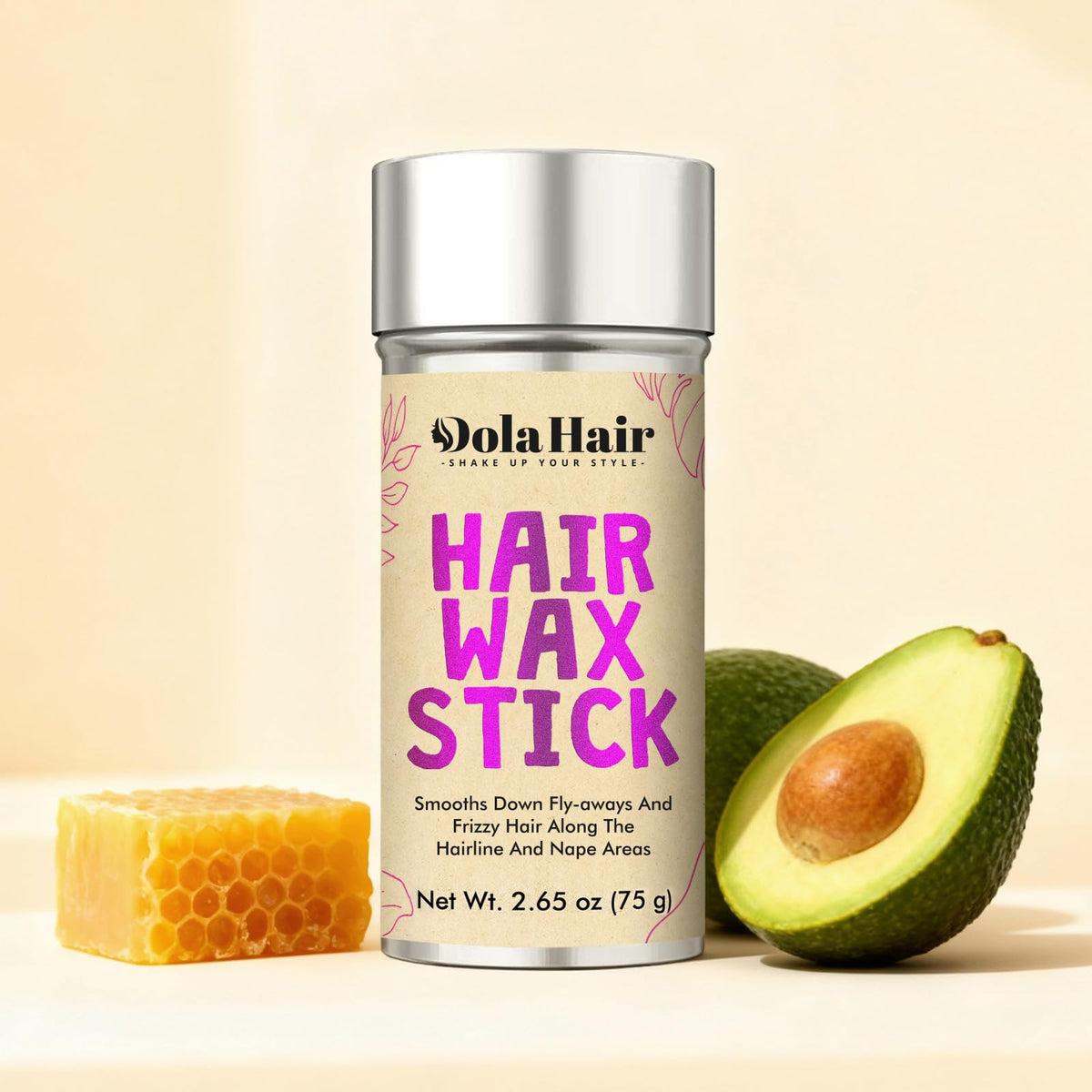 Dolahair Hair Wax Stick - Flyaway Control and Styling Pomade for Kids, Women, and Men - Slick Back Hair Bun Maker and Hair Accessorie for Teen Girls (1 Pack of Wax) - FENGGESTORE20