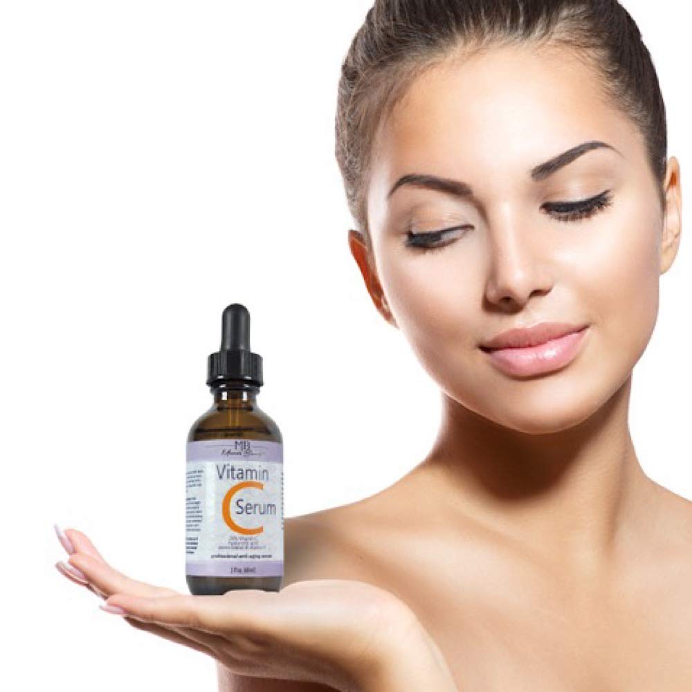 DOUBLE SIZED (2 oz) PURE VITAMIN C SERUM FOR FACE With Hyaluronic Acid - Anti Wrinkle, Anti Aging, Dark Circles, Age Spots, Vitamin C, Pore Cleanser - FENGGESTORE20